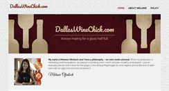 Desktop Screenshot of dallaswinechick.com